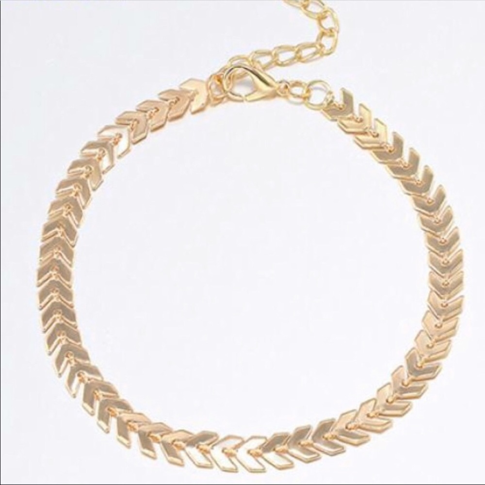 New Womens Gold Anklet Jewelry Gift - Picture 2 of 2